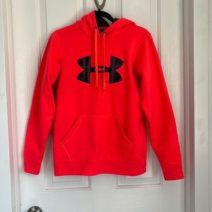 Small PINK under armour hoodie - not orange